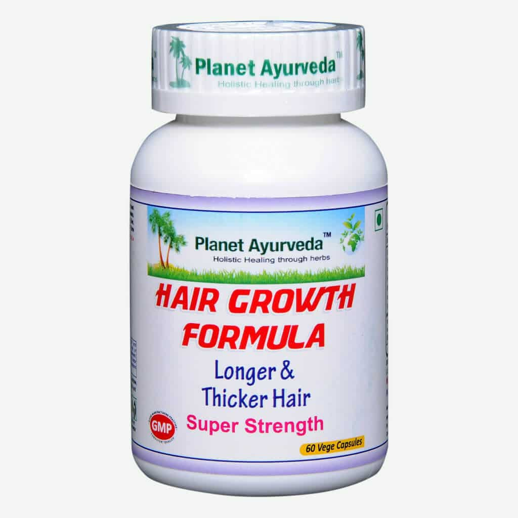 Ayurveda Hair Growth Formula ⋆ 500 mg ⋆ 60 capsules