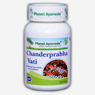 Planet Ayurveda Chanderprabha Vati tabletten bij diabetes en diabetische neuropathie (suikerziekte, zenuwstelsel, bloedsuikerspiegel)